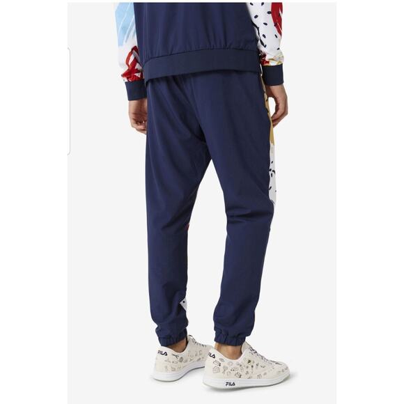 FILA X The Museum Printed Track Pant Sz Small LM131189 410 - Picture 6 of 14